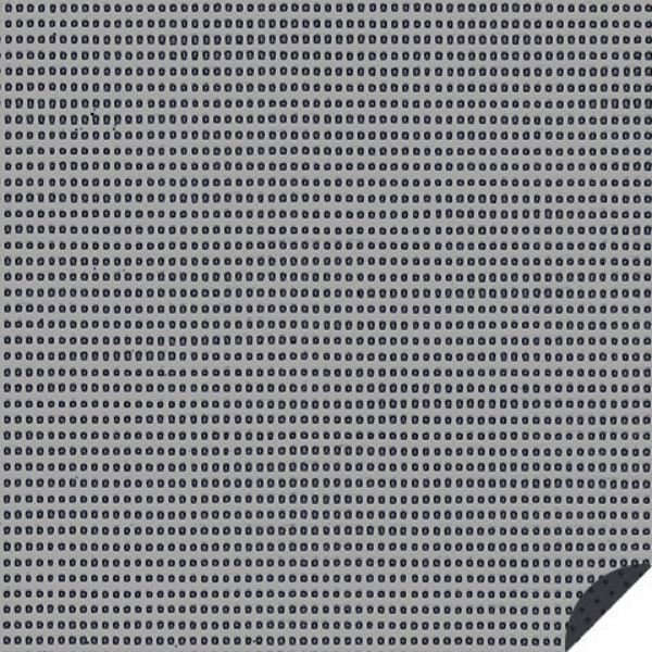 Grijs zonnedoek voor bootzonwering, close-up van het geweven doek